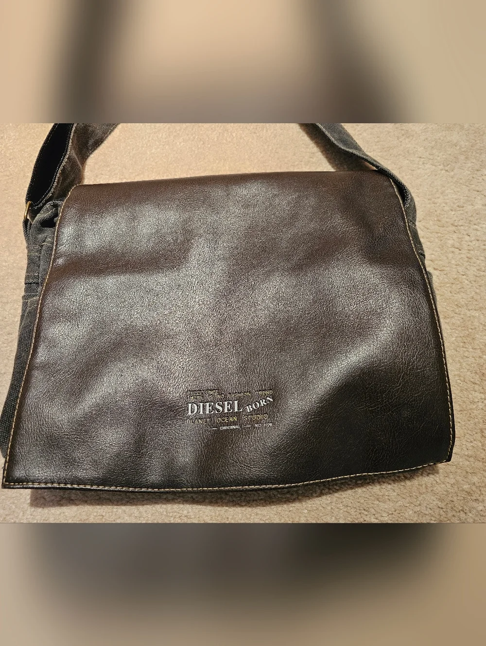 Vintage DIESEL Born Messenger Bag OS Unisex